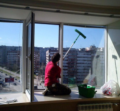 Мытье окон в однокомнатной квартире Истра